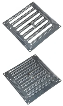 Металлическая VANVENT Р-150 200x200 мм хром (регулируемая)