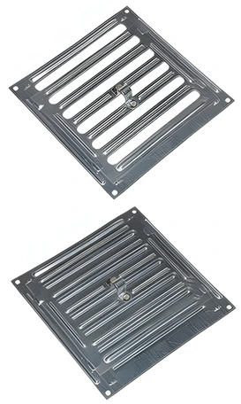 Металлическая VANVENT Р-150 200x200 мм хром (регулируемая)