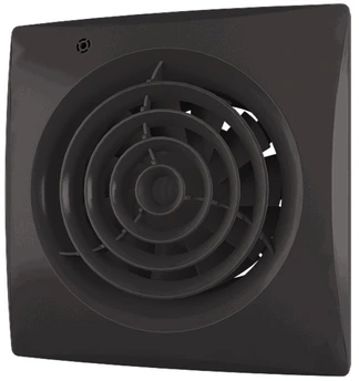 Вытяжка для ванной диаметр 100 мм Zernberg Izumrud 100 matte black