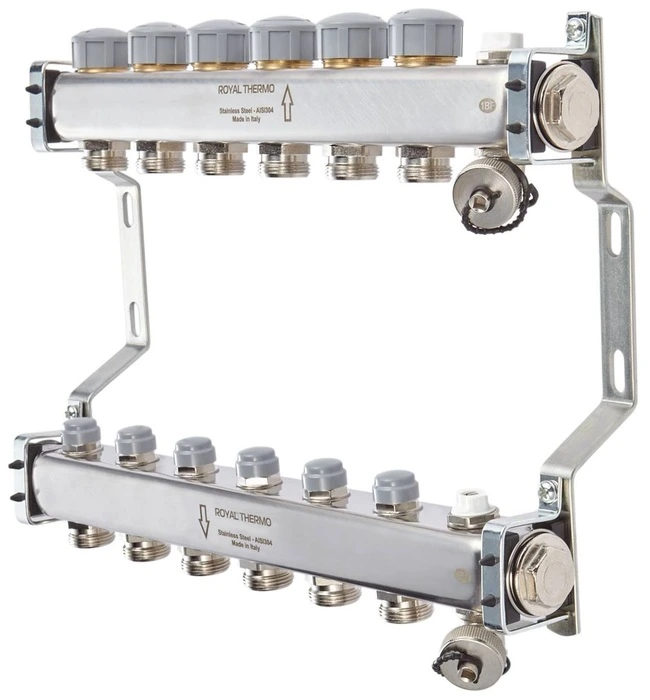 Для отопления Royal Thermo 1" ВР-3/4" НР, 5 выходов, нерж. (RTE 51.105)