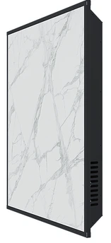 Отопительная панель Отопительная панель STOUT WHITE STONE SCT 60*60 белый гранит / черный корпус