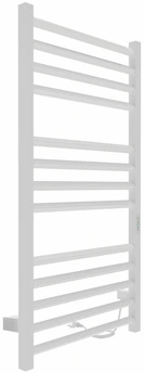 Электрический полотенцесушитель лесенка INDIGO Attic Romb (el) 100/50 Белый матовый