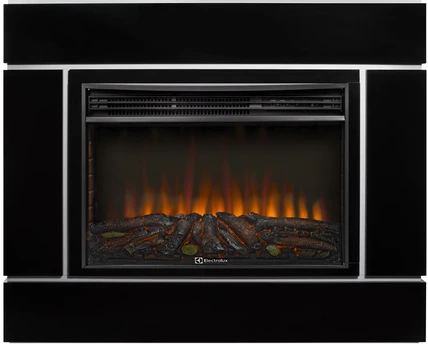 Электрокамин с широким очагом 2D Electrolux EFP/P-3020LS N с порталом Firelight Lacado 30 черный
