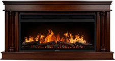 Электрокамин с широким очагом 2D Electrolux EFP/P-3620LS с порталом Firelight Olympia 36, канадский дуб