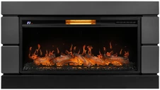 Электрокамин с широким очагом 2D Royal Thermo Aurora RTFP/P-AR40LS с порталом Firelight Moderno 40, графит
