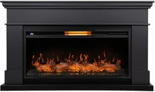 Электрокамин с широким очагом 2D Royal Thermo Aurora RTFP/P-AR40LS с порталом Firelight California 40, графит