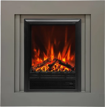 Электрокамин с классическим очагом 2D Elekam Pulsar 23G с порталом Linec графит