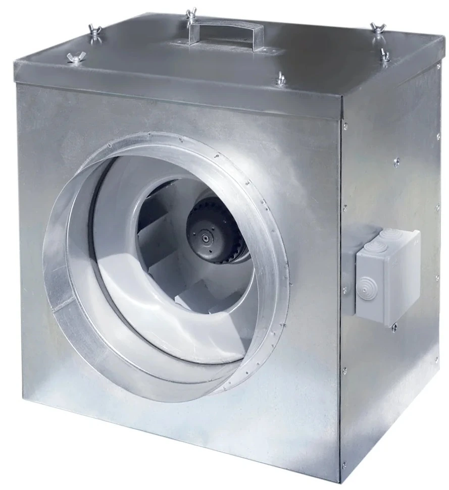 Канальный круглый вентилятор ВЕТРАН ВККШ.200.RH22L.4R (0,12/2180/230) шумоизолированный корпус