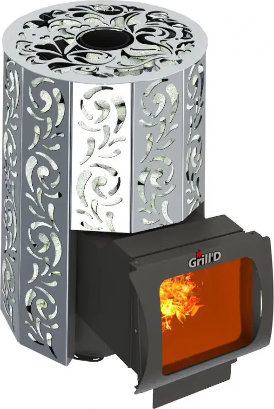 Дровяная печь Grill'D Violet Steel Long Window Max