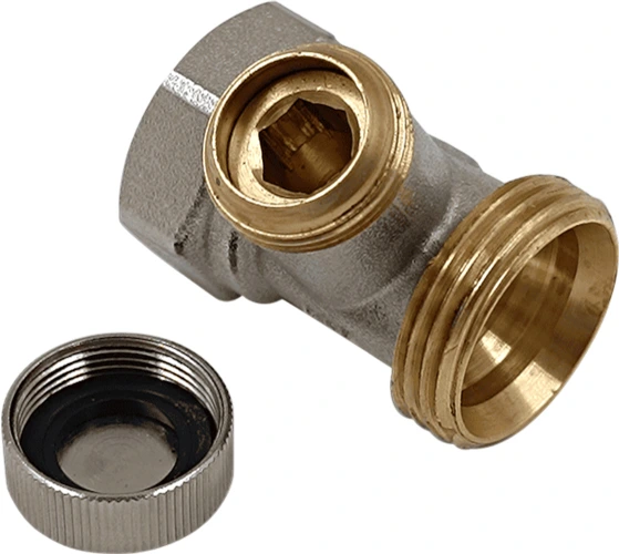 Запорный клапан Primoclima ВР-НР 1/2"х3/4" прямой, без хвостовика, никель (PC3412RSNN)