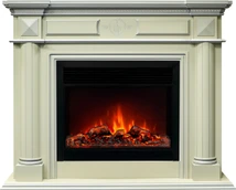 Электрокамин с широким очагом 2D Real-Flame WAGNER 33/26 BG-P615S с очагом MOONBLAZE DELUXE BL