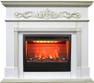 Электрокамин с широким очагом 3D Real-Flame BEETHOVEN 25,5/26 WT-519G с очагом 3D HELIOS 26
