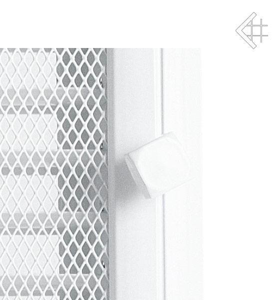 Вентиляционная решетка для камина Kratki 17х37 Оскар белая с жалюзи 37OBX, цвет белый - фото 3