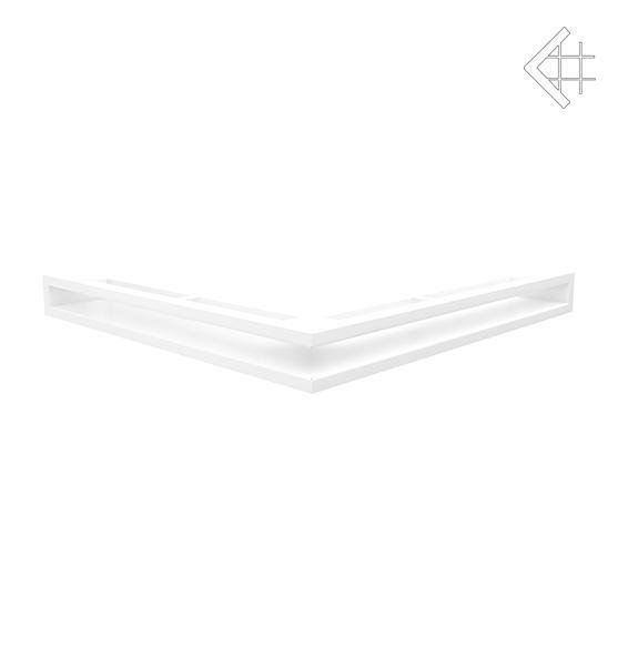 цена Вентиляционная решетка для камина Kratki Люфт угловая стандарт белая 60 LUFT/NS/60/45S/B