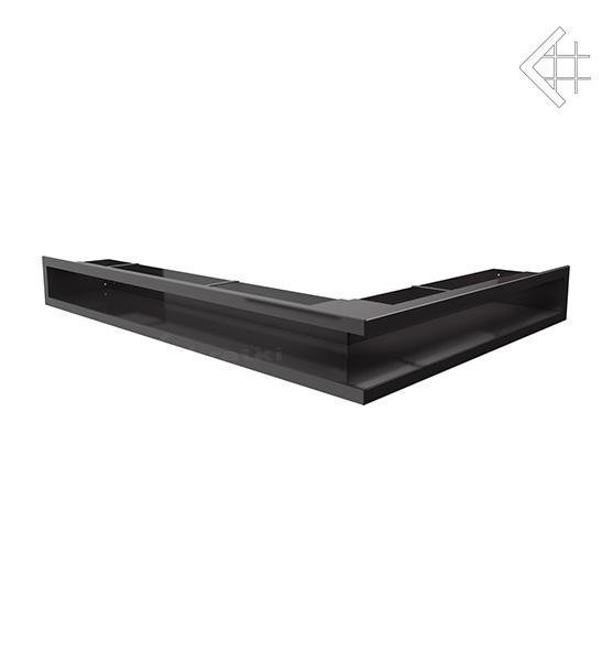 Вентиляционная решетка для камина Kratki Люфт угловая левая черная 90 LUFT/NL/90/45S/C