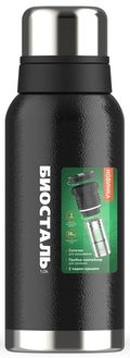 Biostal Охота (1 литр), 2 чашки, с ситечком, черный (NBR-1000Z-C)