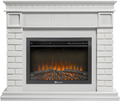 Electrolux EFP/ P-2520LS N с порталом Firelight Bricks 25 камень белый, белая эмаль