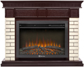 Electrolux EFP/ P-2520LS N с порталом Firelight Bricks 25 камень бежевый, шпон темный дуб