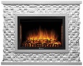 Electrolux EFP/ P-2520LS с порталом Firelight Quadro 25 песчаник античный белый/ белая эмаль