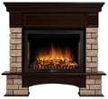 Electrolux EFP/ P-2720RLS с порталом Firelight Forte Wood 25 камень коричневый, шпон темный дуб