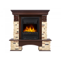 Electrolux EFP/ P-1020LS с порталом Firelight Pietra Classic камень сланец натуральный, темный дуб