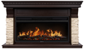 Electrolux EFP/ P-3620LS с порталом Firelight Michigan 36, камень молочный, шпон темный дуб