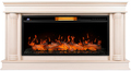 Royal Thermo Aurora RTFP/ P-AR40LS с порталом Firelight Olympia 40, слоновая кость с золотой патиной