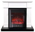 InterFlame Найтон черно/белый с очагом Majestic LUX/BLACK