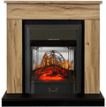 Royal Flame BERGEN дуб галифакс с очагом Majestic FX M Black/ Brass