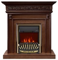 Royal Flame Valletta Темный дуб с очагом Aspen Black/ Gold