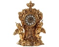Virtus TABLE CLOCK TWO ANGELS WITH WINGS BRONZE