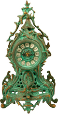 Virtus TABLE CLOCK VIOLA TURQUOISE GLAZE