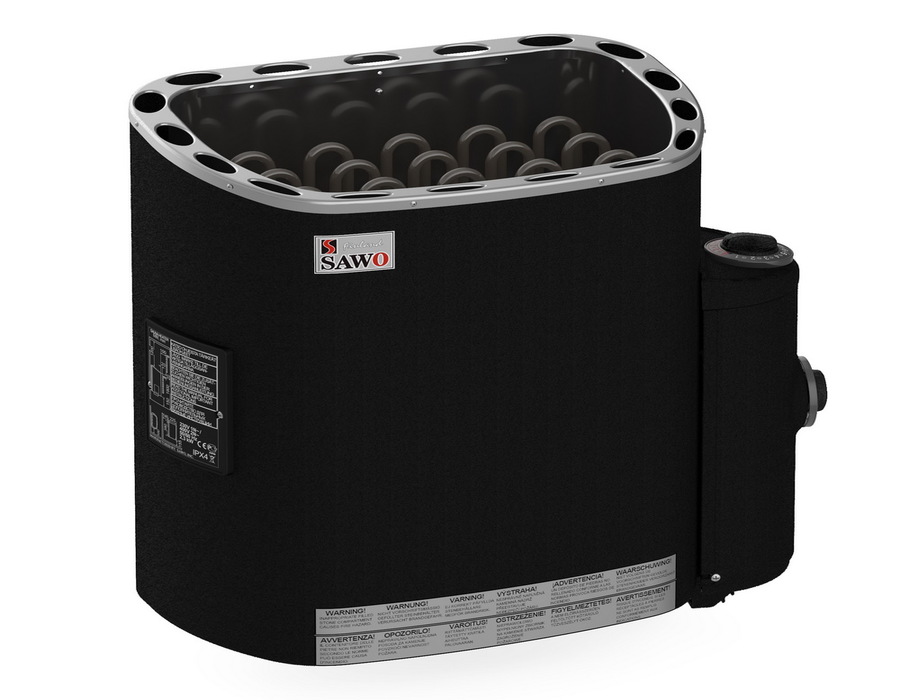 Электрическая печь SAWO SCA-90NB-P-F, цвет черная