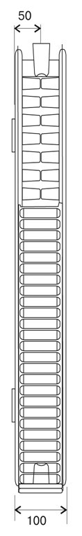 Стальной панельный радиатор Тип 22 Kermi FKO 22 300x500, цвет белый - фото 6