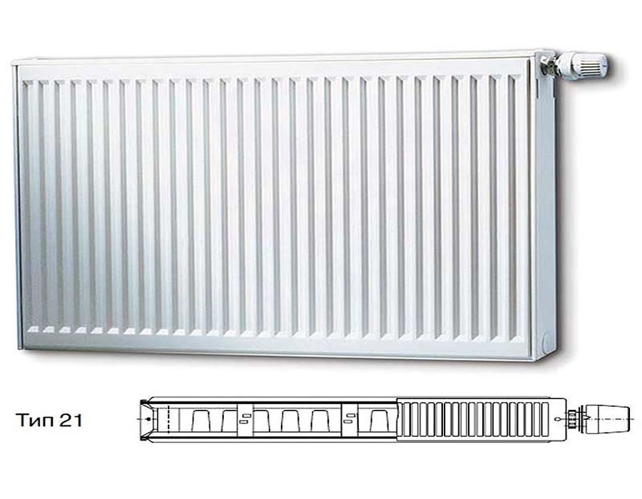 Стальной панельный радиатор Тип 21 Buderus Радиатор K-Profil 21/500/700 (24) (A)