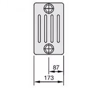 

Радиатор отопления Zehnder, Белый, Zehnder Charleston 5019/17 №1270 3/4" RAL 9016