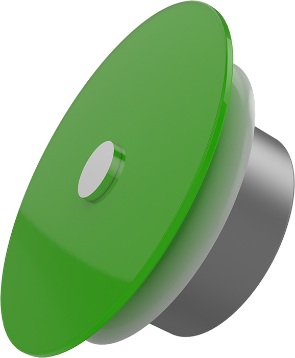 Приточно-вытяжной AIRGLASS 100 Hamam круг RAL6018, цвет зеленый