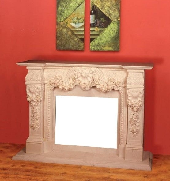 Облицовка для дровяных каминов DeMarco AFRODITA, цвет светлокремовый, размер 1850х1310х450