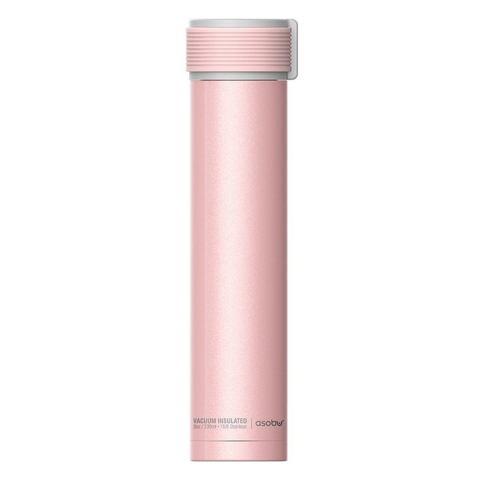 Термобутылка Asobu Skinny mini розовая, цвет розовая вишня - фото 1