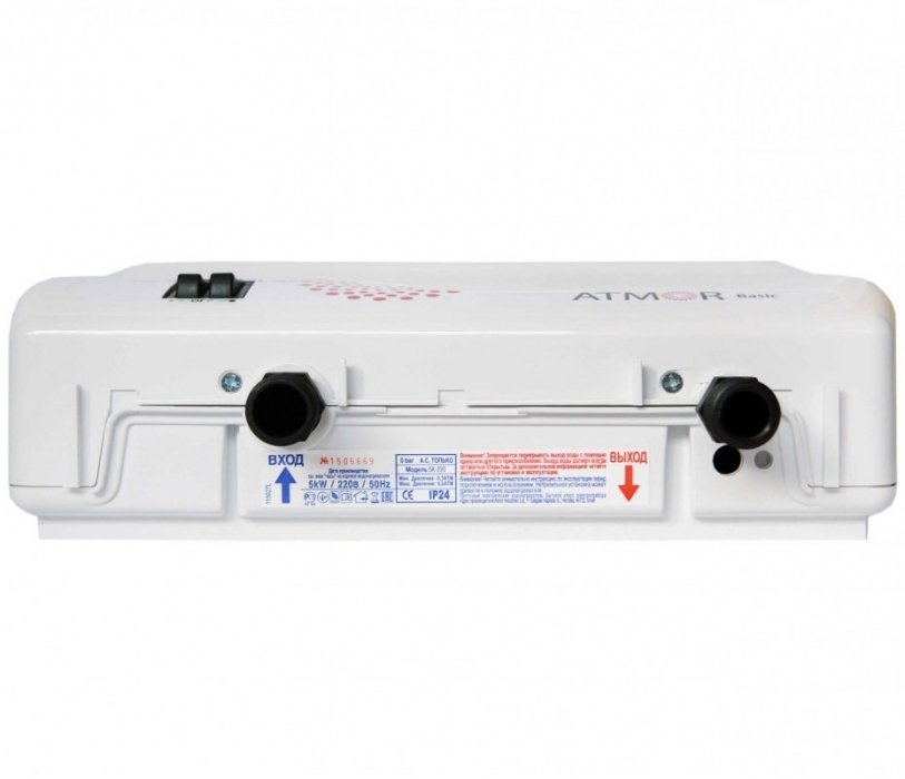 Электрический проточный водонагреватель 5 кВт Atmor Basic 5000 Кухня, размер 30х16х9 - фото 3