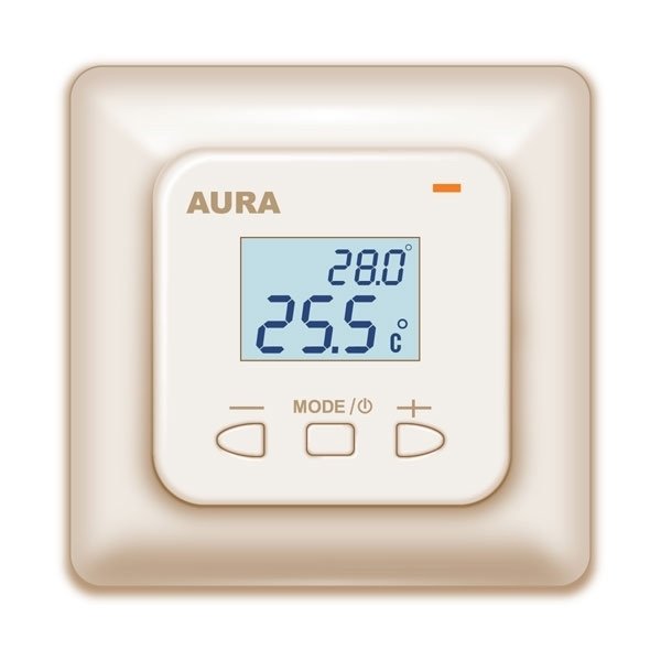 Терморегулятор для теплого пола Aura LTC 530 кремовый терморегулятор для теплого пола aura ltc 030
