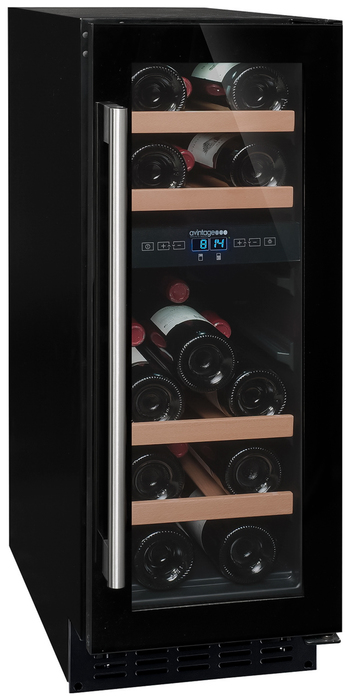 Встраиваемый винный шкаф Avintage AV18CDZ, цвет черный - фото 1