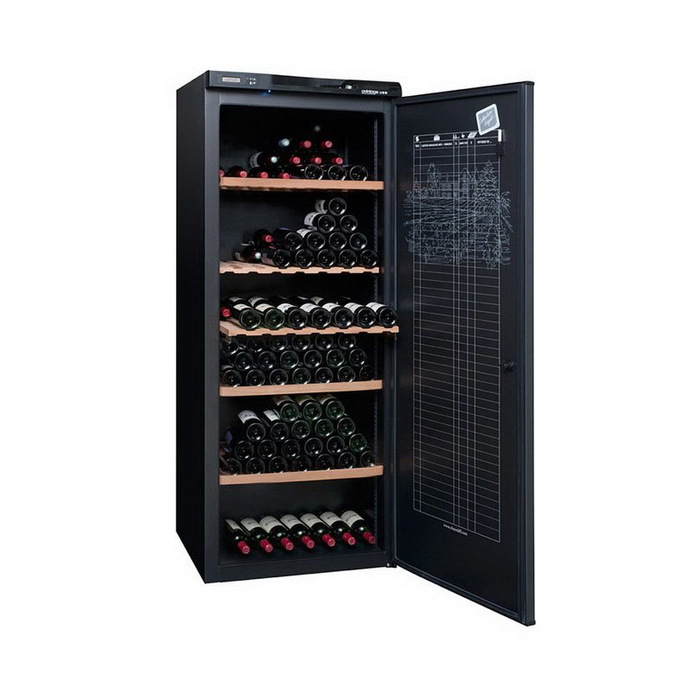 Встраиваемый винный шкаф более 201 бутылки Avintage AV306A+, цвет черный