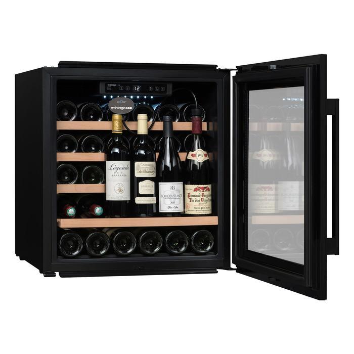 Встраиваемый винный шкаф 22-50 бутылок Avintage AVI63CSZA, цвет черный - фото 3