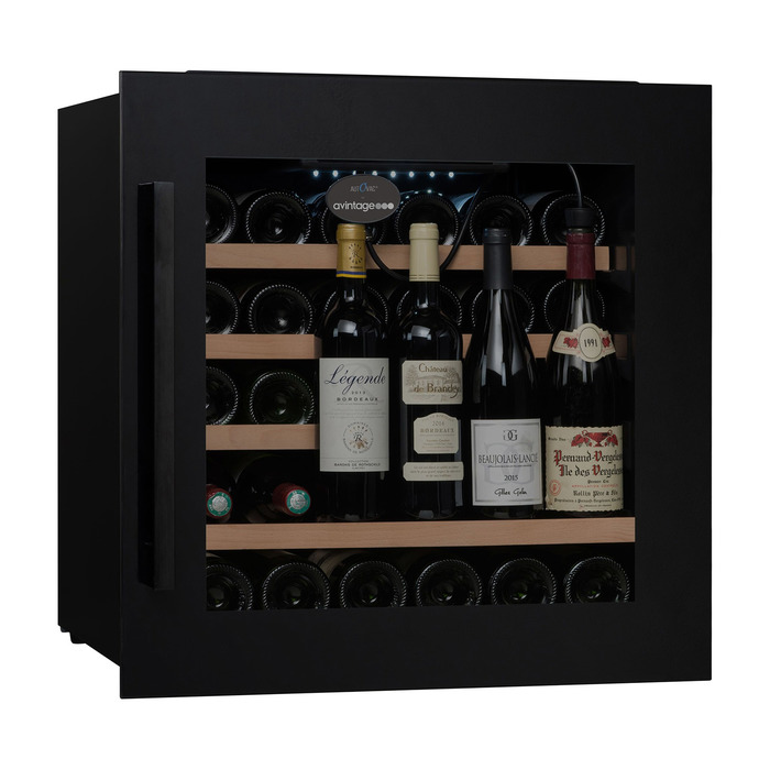 Встраиваемый винный шкаф 22-50 бутылок Avintage AVI63CSZA, цвет черный - фото 1