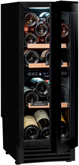 Встраиваемый винный шкаф 22-50 бутылок Avintage AVU27TDZB1, цвет черный - фото 2