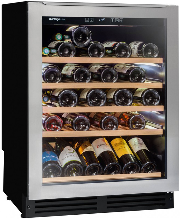Встраиваемый винный шкаф 51-100 бутылок Avintage AVU52TX1, цвет черный