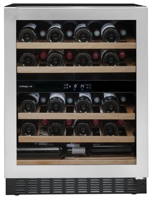 Встраиваемый винный шкаф 22-50 бутылок Avintage AVU54TXDZA, цвет черный - фото 1