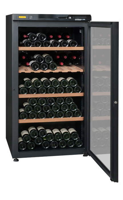 Отдельностоящий винный шкаф 101-200 бутылок Avintage AVV206A, цвет черный - фото 5