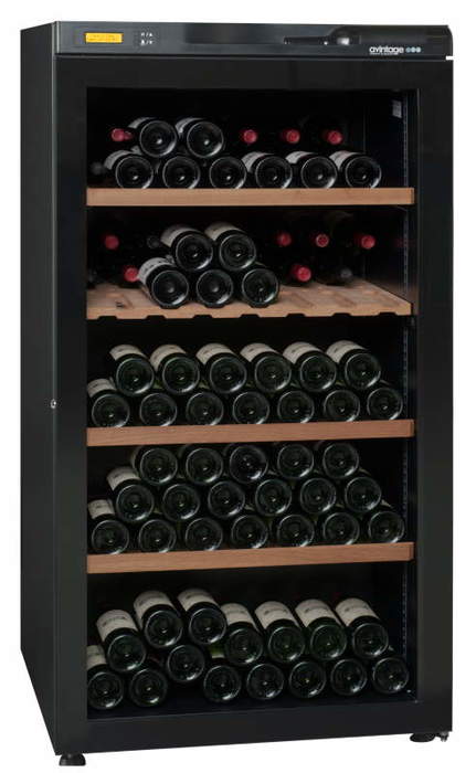 Отдельностоящий винный шкаф 101-200 бутылок Avintage AVV206A, цвет черный - фото 1